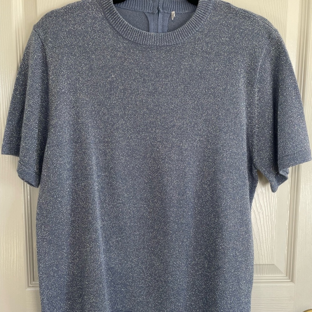Oversized Sparkle Sweater Shirt